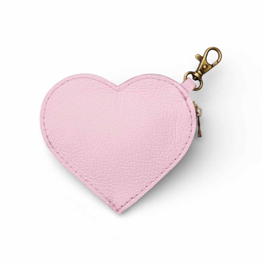 PORTLAND LEATHER Heart Pouch Pinkaboo